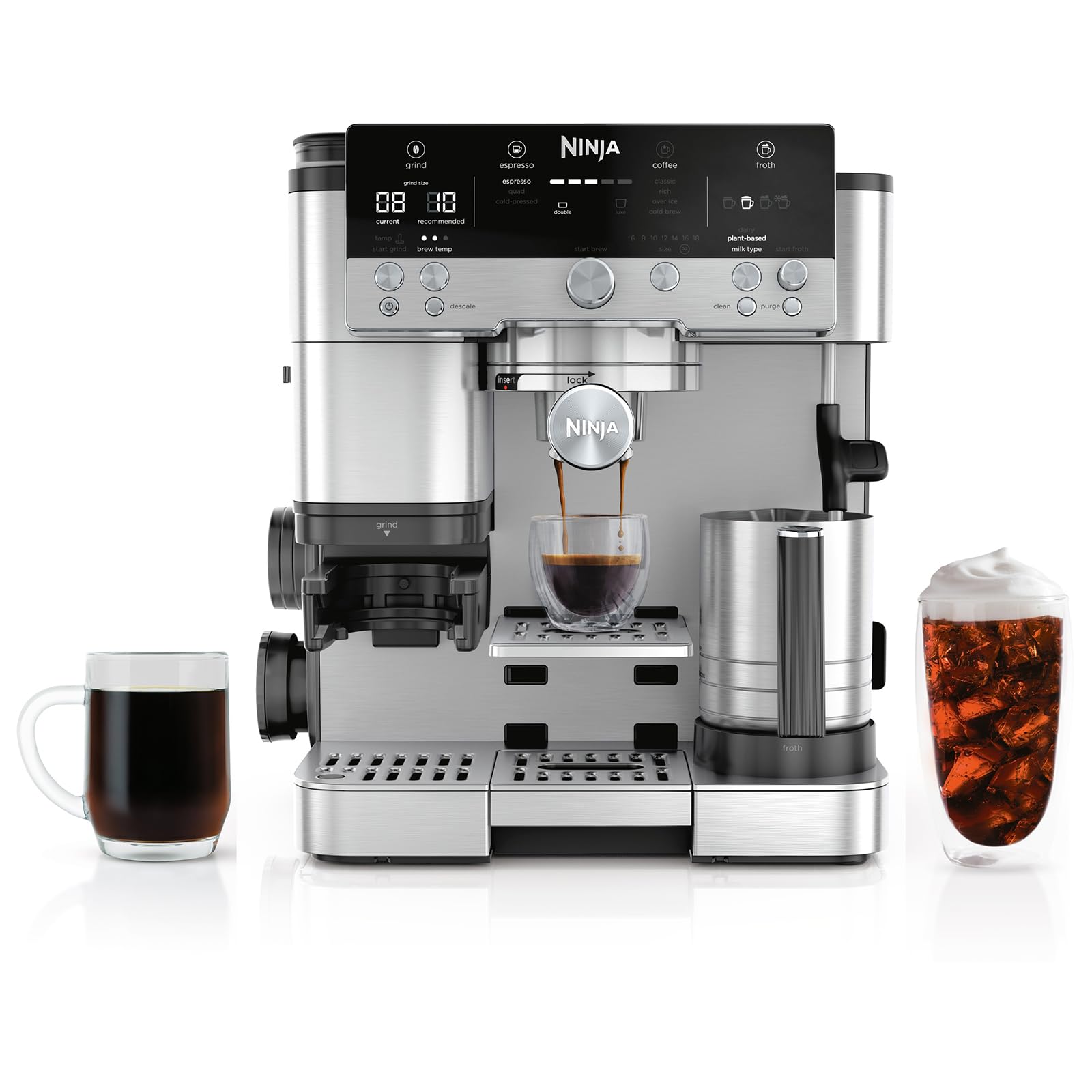 Ninja Luxe Café Premier 3-in-1 Espresso Machine, Drip Coffee