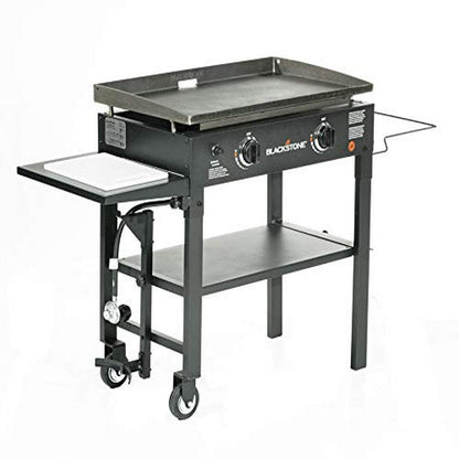Blackstone 1853 Flat Top Gas Grill 2 Burner Propane Fuelled Rear Grease Management System