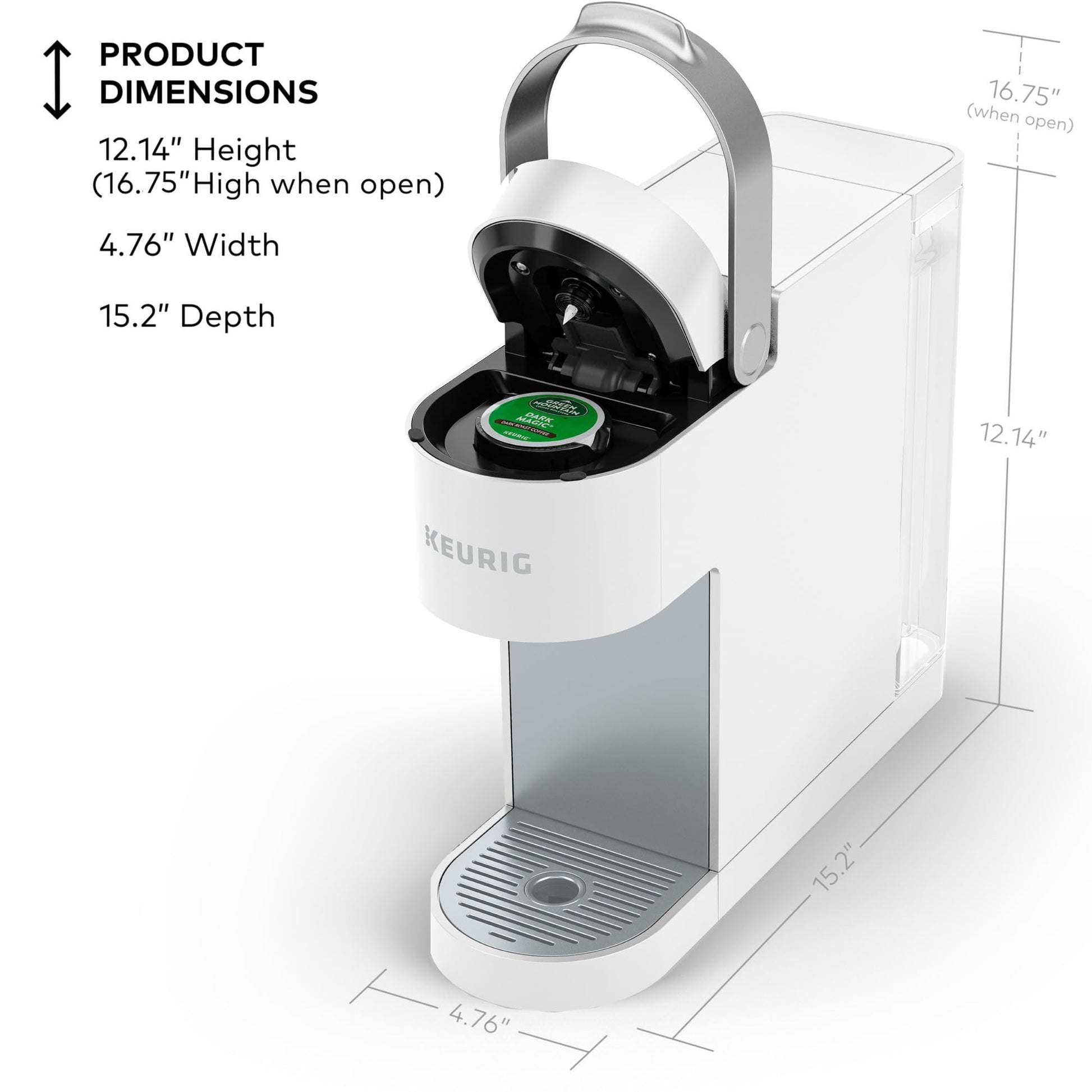 Keurig K-Slim Single Serve K-Cup Pod Coffee Maker, Multistream Technology