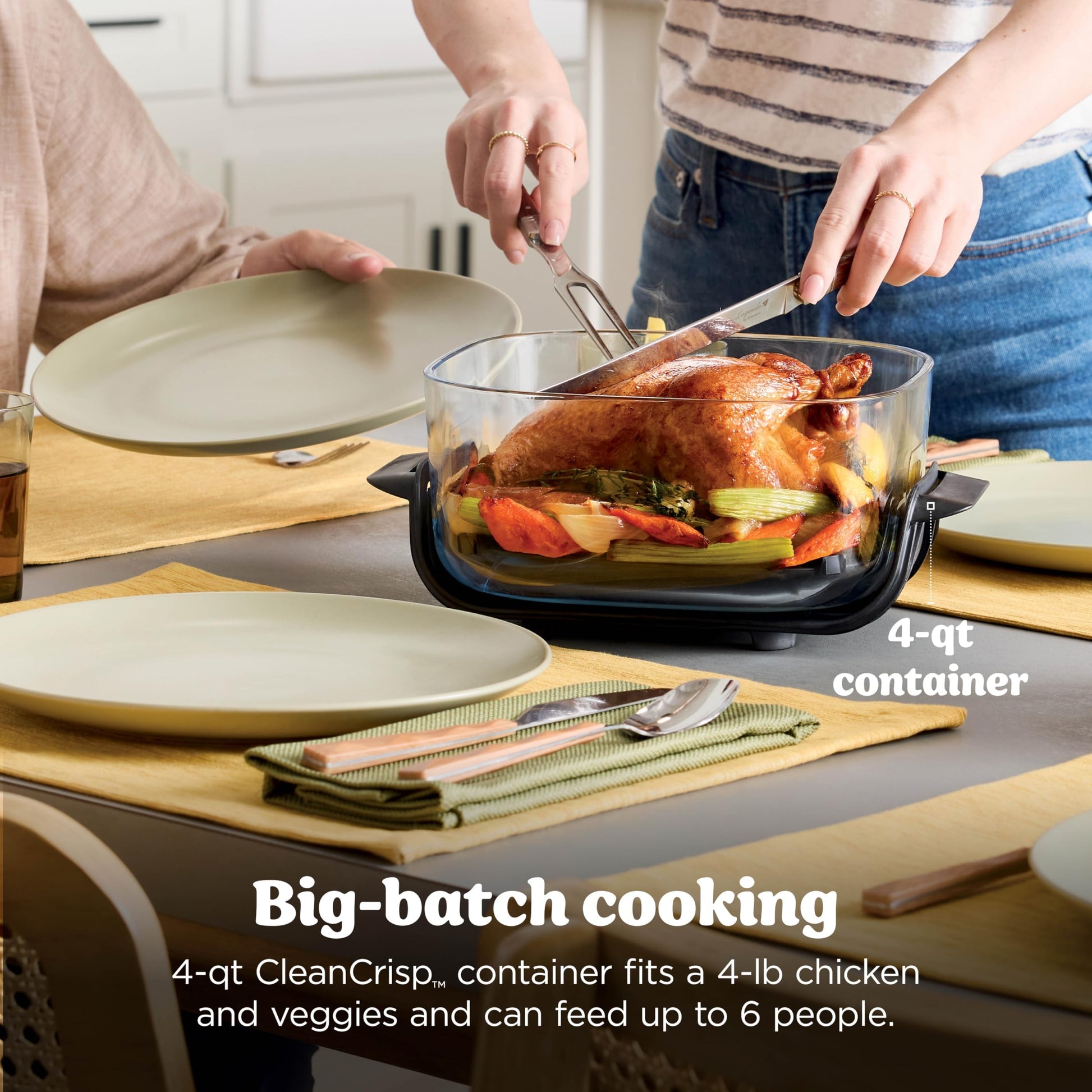 Ninja Crispi 4-in-1 Glass Air Fryer | 450°F |